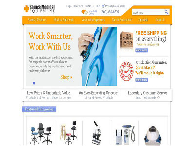 Medical Equipment eCommerce Web Design & Development